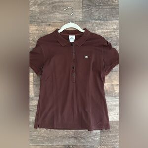 Brown Lacoste Polo